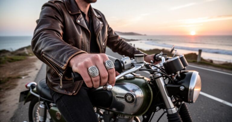 Lire la suite à propos de l’article Des chevalières de motard en argent : origines et évolution d&rsquo;un style rebelle